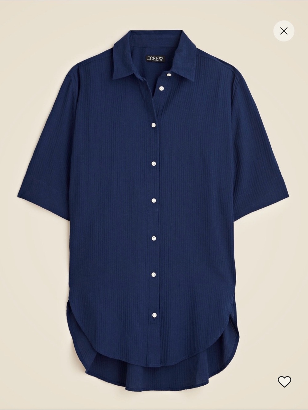 J. Crew Women’s Airy Gauze Button up Shirt